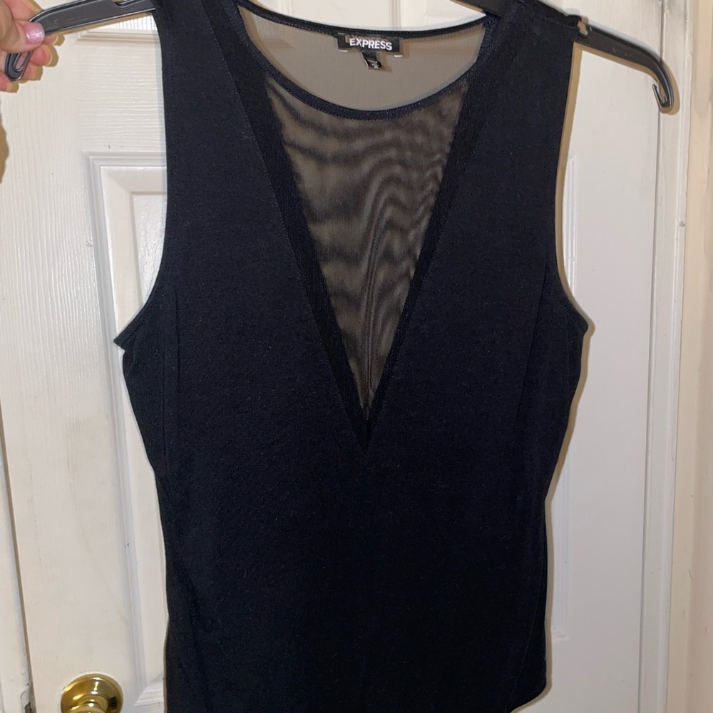 Black Express Womens Bodysuit Size Medium